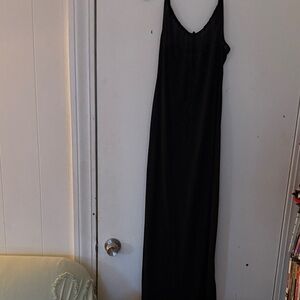 Natori Black Sheer Maxi Dress